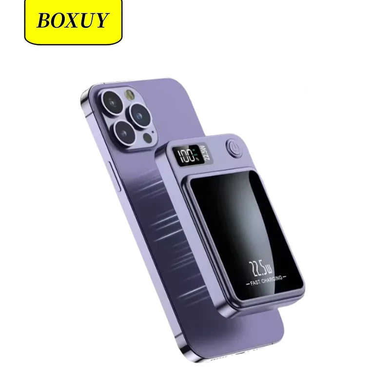 Magnetic Wireless Power Bank for iPhone — Fast Portable Charging (5000mAh / 10000mAh)