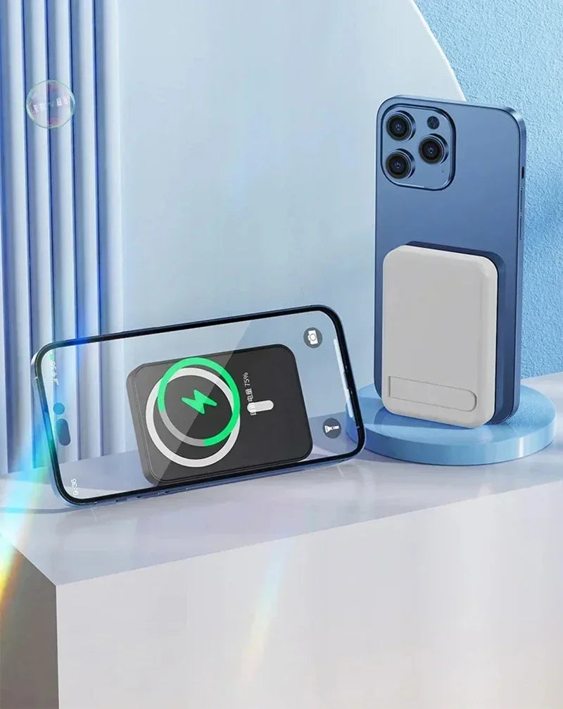 Magnetic Fast Wireless Power Bank — Portable Phone Charging with Stand (50,000mAh)