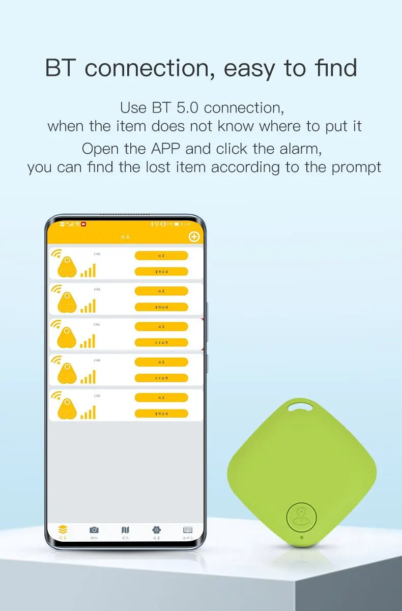 Mini Smart Bluetooth Tracker — Anti-Lost Device for Keys, Pets, Bags & Wallets