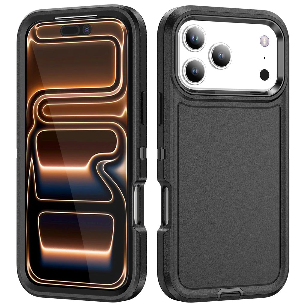 Heavy-Duty Armor Magnetic Case for iPhone 17 / 16 / 15 / 14 Series – Shockproof, Slide Camera Cover, Ring Holder