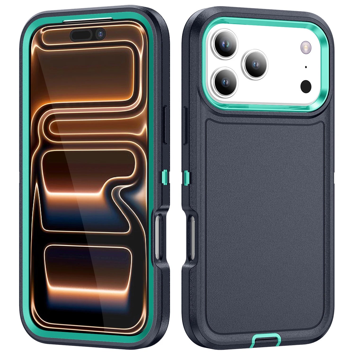 Heavy-Duty Armor Magnetic Case for iPhone 17 / 16 / 15 / 14 Series – Shockproof, Slide Camera Cover, Ring Holder