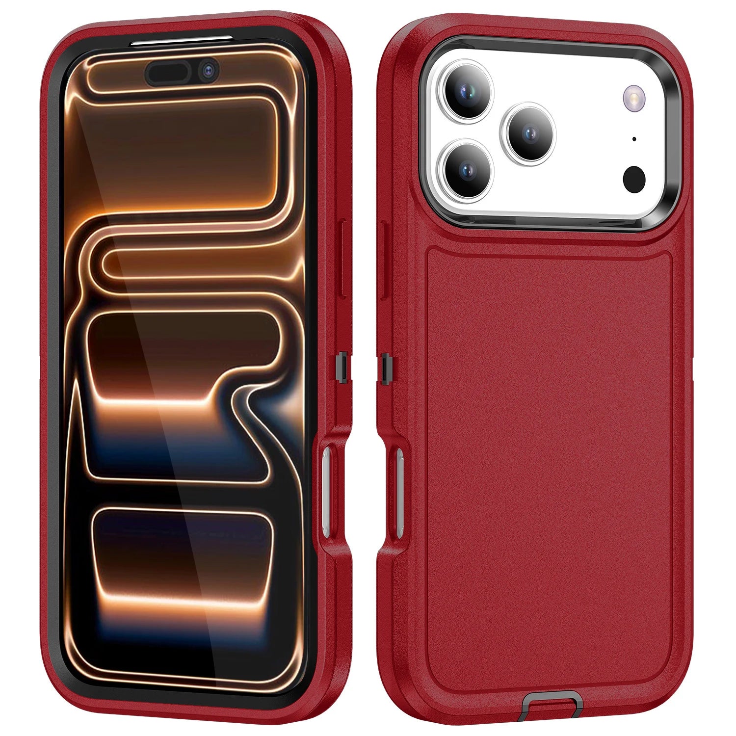 Heavy-Duty Armor Magnetic Case for iPhone 17 / 16 / 15 / 14 Series – Shockproof, Slide Camera Cover, Ring Holder