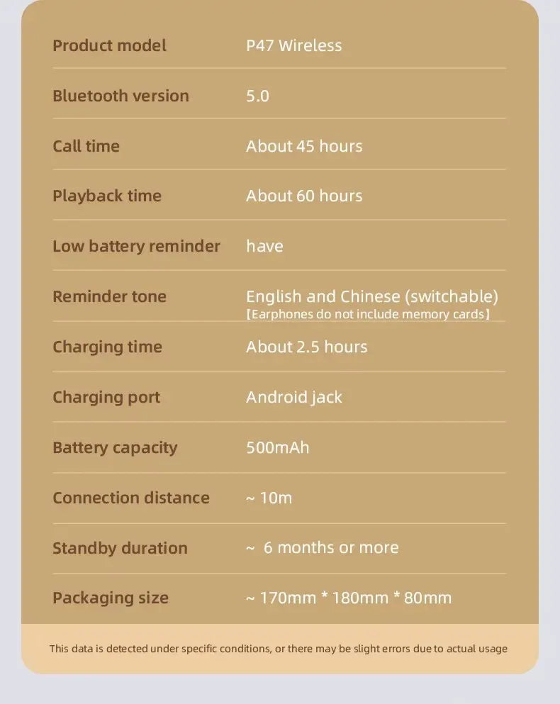 Air P47 TWS Bluetooth Stereo Headphone Bluetooth Earphone Music Sport Headset with Mic for Xiaomi iPhone Sumsamg Android