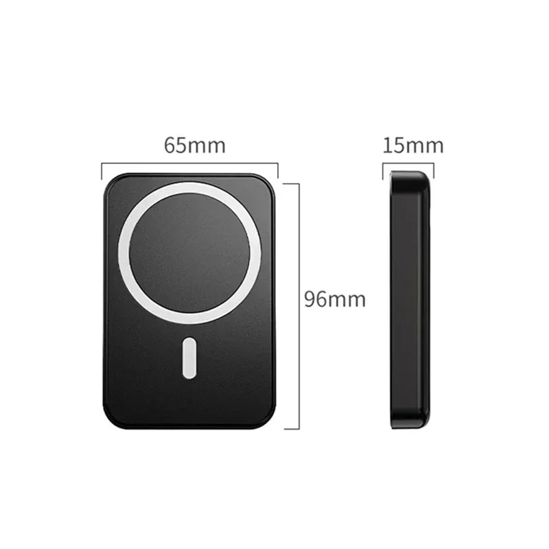 Magnetic Fast Wireless Power Bank — Portable Phone Charging with Stand (50,000mAh)