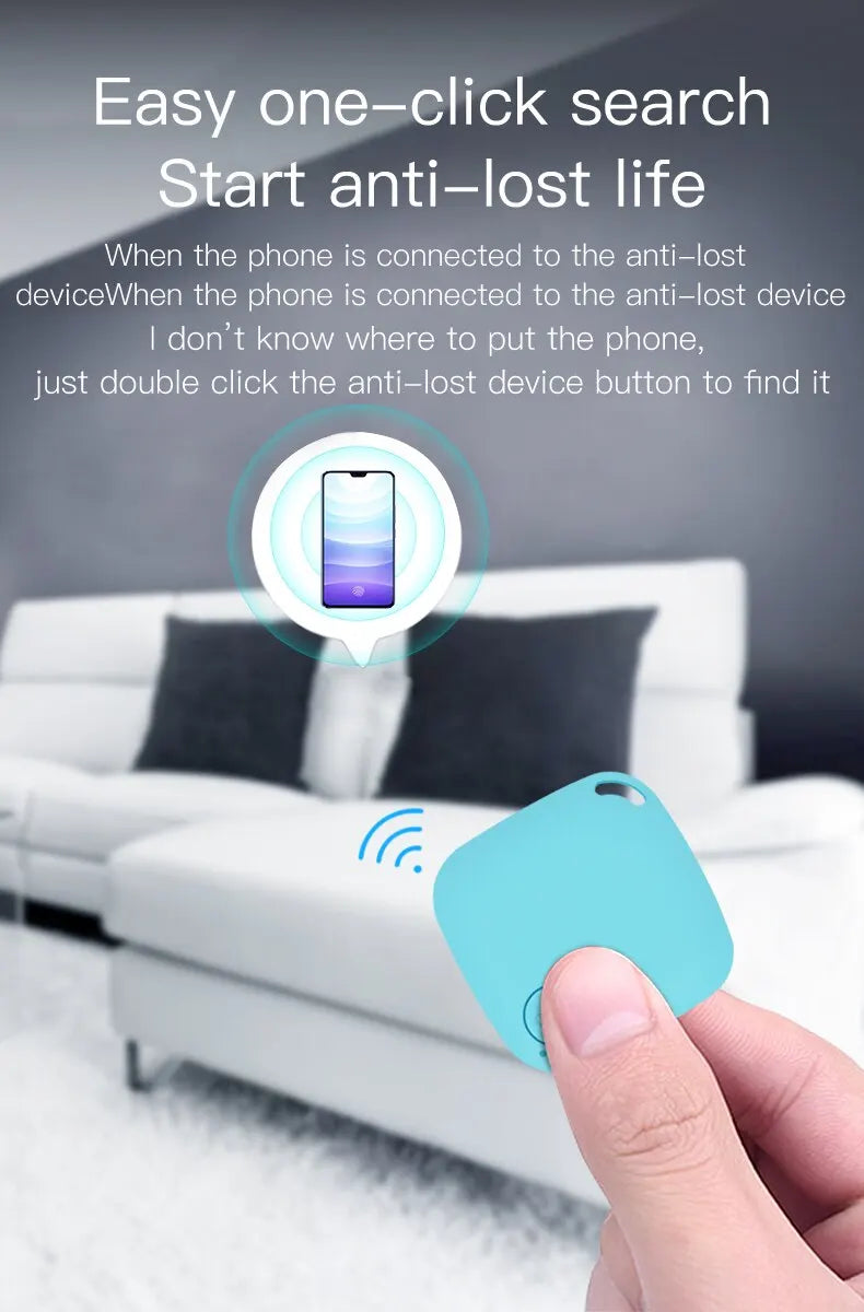 Mini Smart Bluetooth Tracker — Anti-Lost Device for Keys, Pets, Bags & Wallets