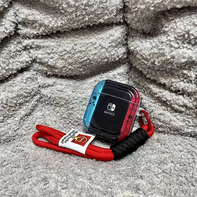 Switch Game Console Style AirPods Protective Case with Keychain – For AirPods Pro 2 / AirPods 1 2 3 4