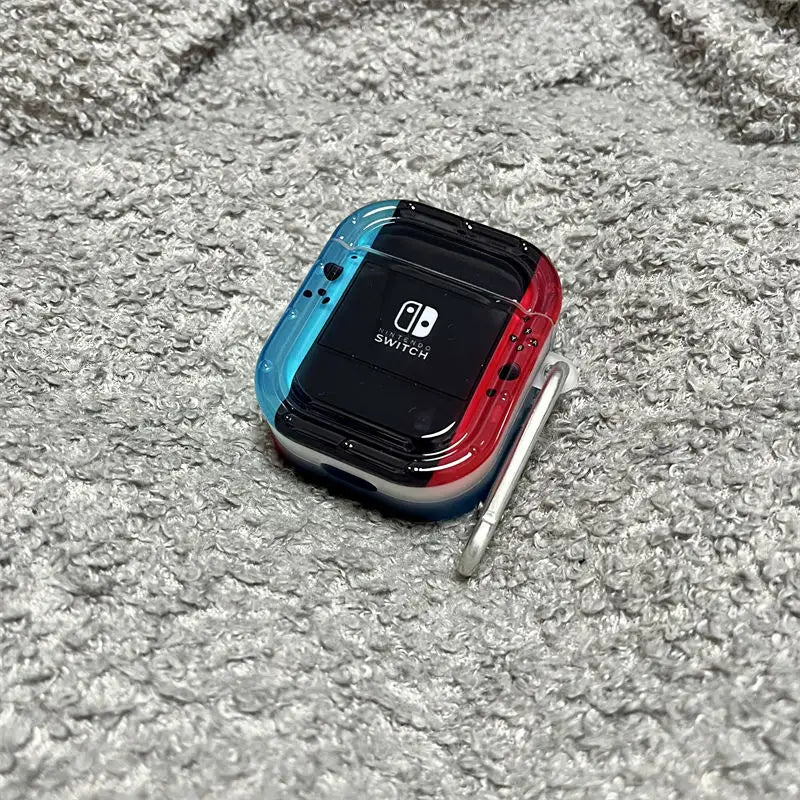 Switch Game Console Style AirPods Protective Case with Keychain – For AirPods Pro 2 / AirPods 1 2 3 4
