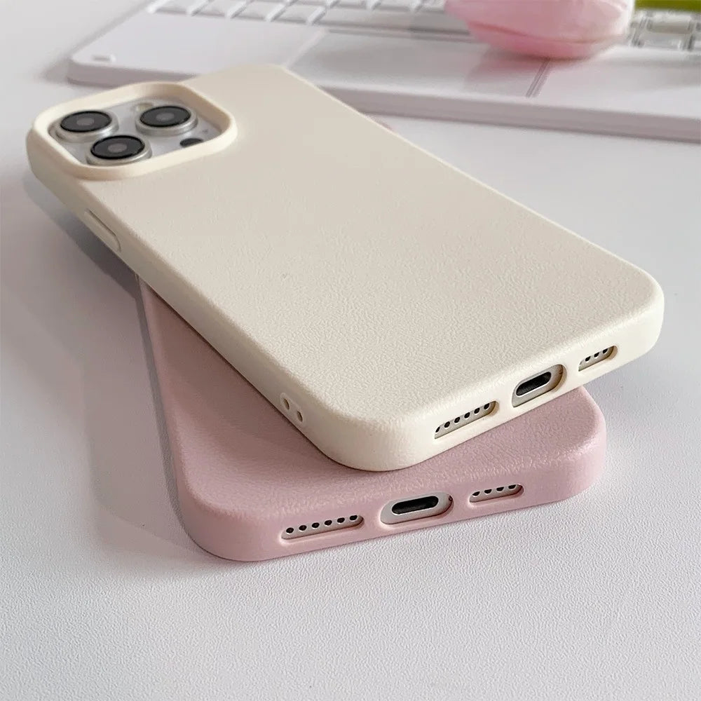 Luxury Soft Silicone Shockproof Phone Case for iPhone 11–17 Series | Anti-Scratch TPU Cover