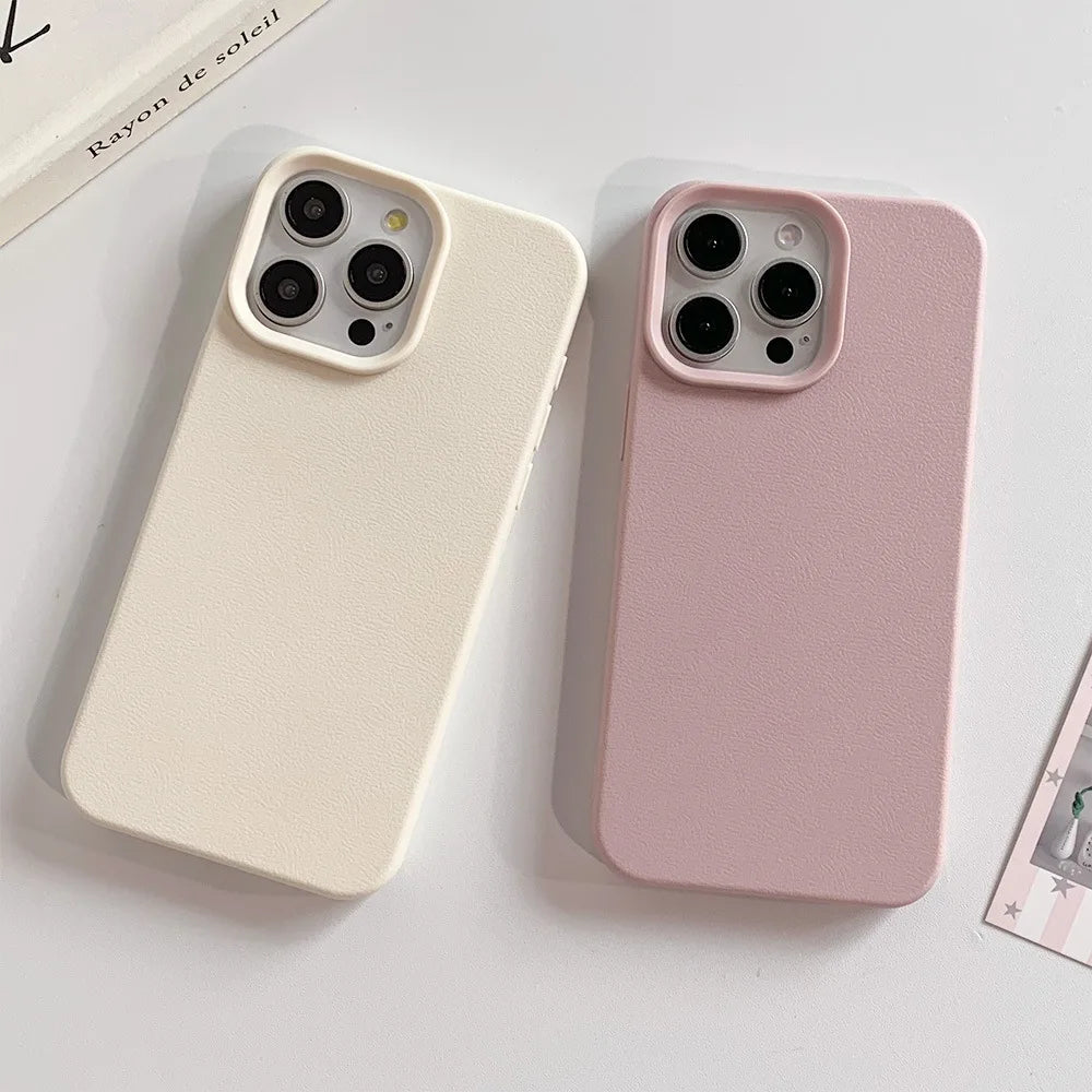 Luxury Soft Silicone Shockproof Phone Case for iPhone 11–17 Series | Anti-Scratch TPU Cover