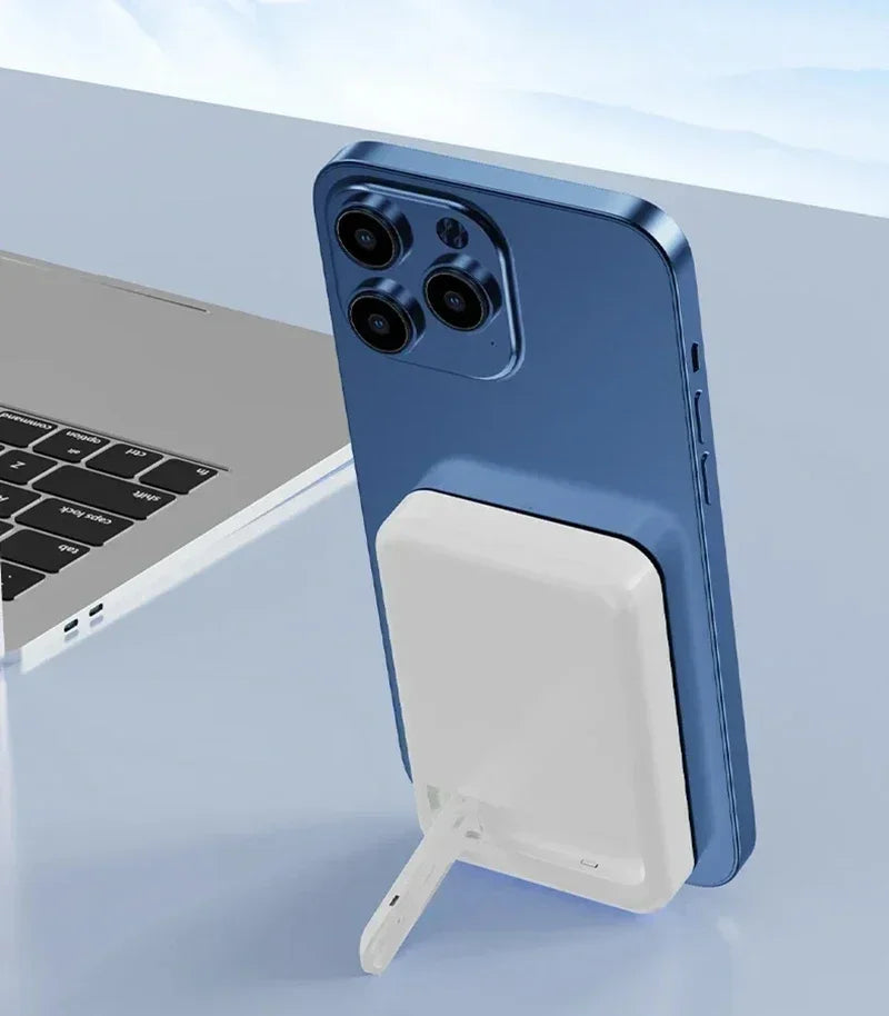 Magnetic Fast Wireless Power Bank — Portable Phone Charging with Stand (50,000mAh)