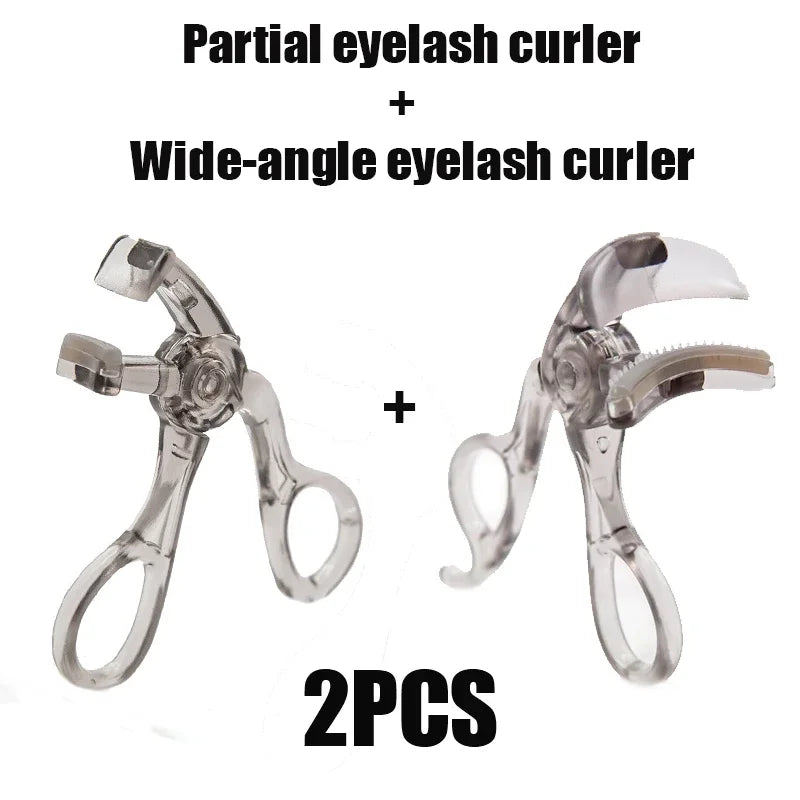 Dual Eyelash Curler with Comb — Natural Long-Lasting Curl (Wide & Partial Options)