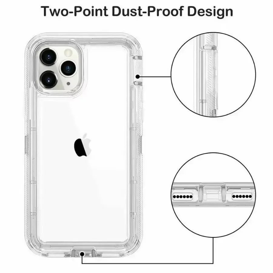 Rugged Shockproof Phone Case for iPhone (Multiple Models)