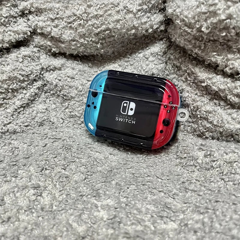 Switch Game Console Style AirPods Protective Case with Keychain – For AirPods Pro 2 / AirPods 1 2 3 4