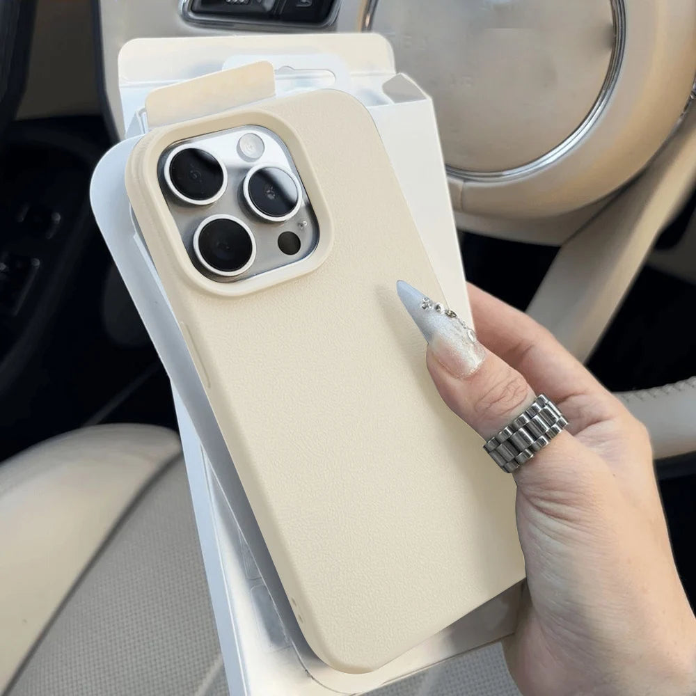 Luxury Soft Silicone Shockproof Phone Case for iPhone 11–17 Series | Anti-Scratch TPU Cover