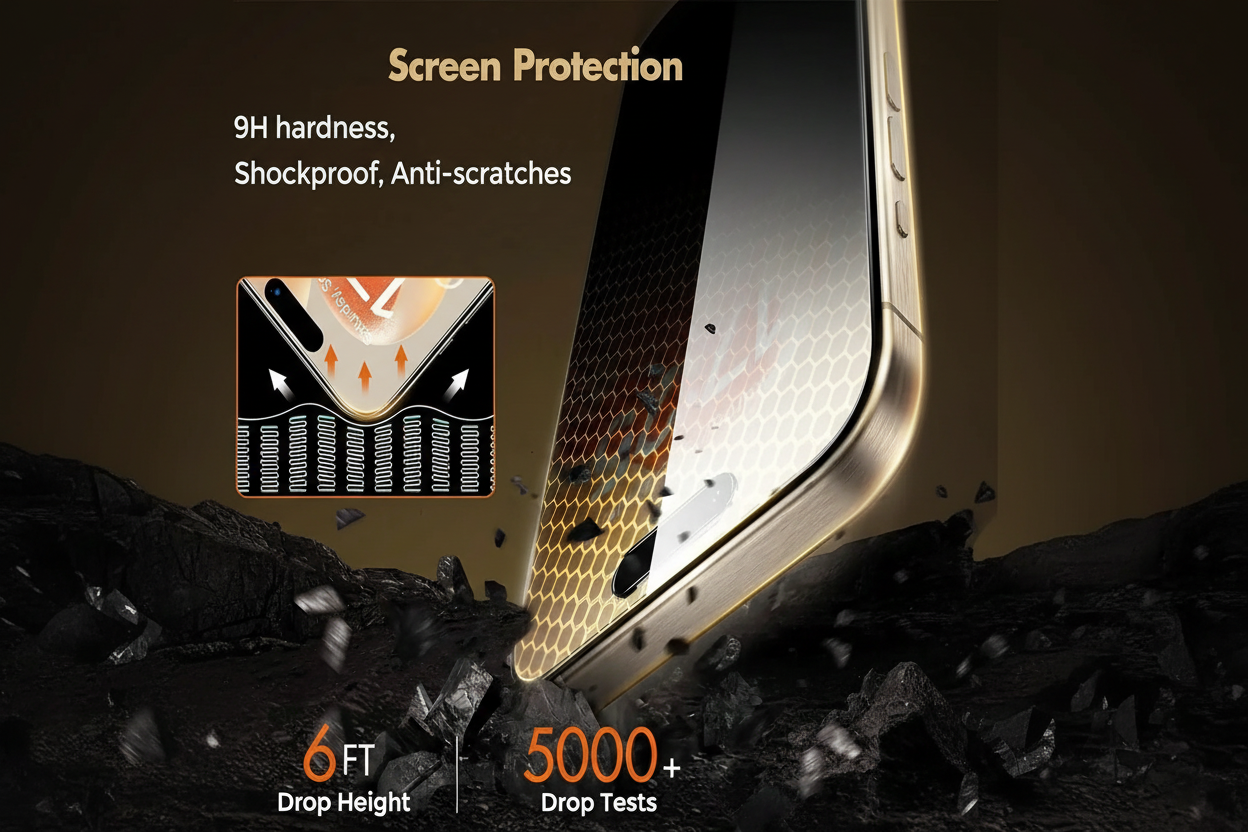 6Pcs Privacy Screen Protector Compatible With IPhone 17/16/16e/15/14/13/13 Pro/12/11/17Pro Max/17 Air/16 Pro Max/15 Pro Max