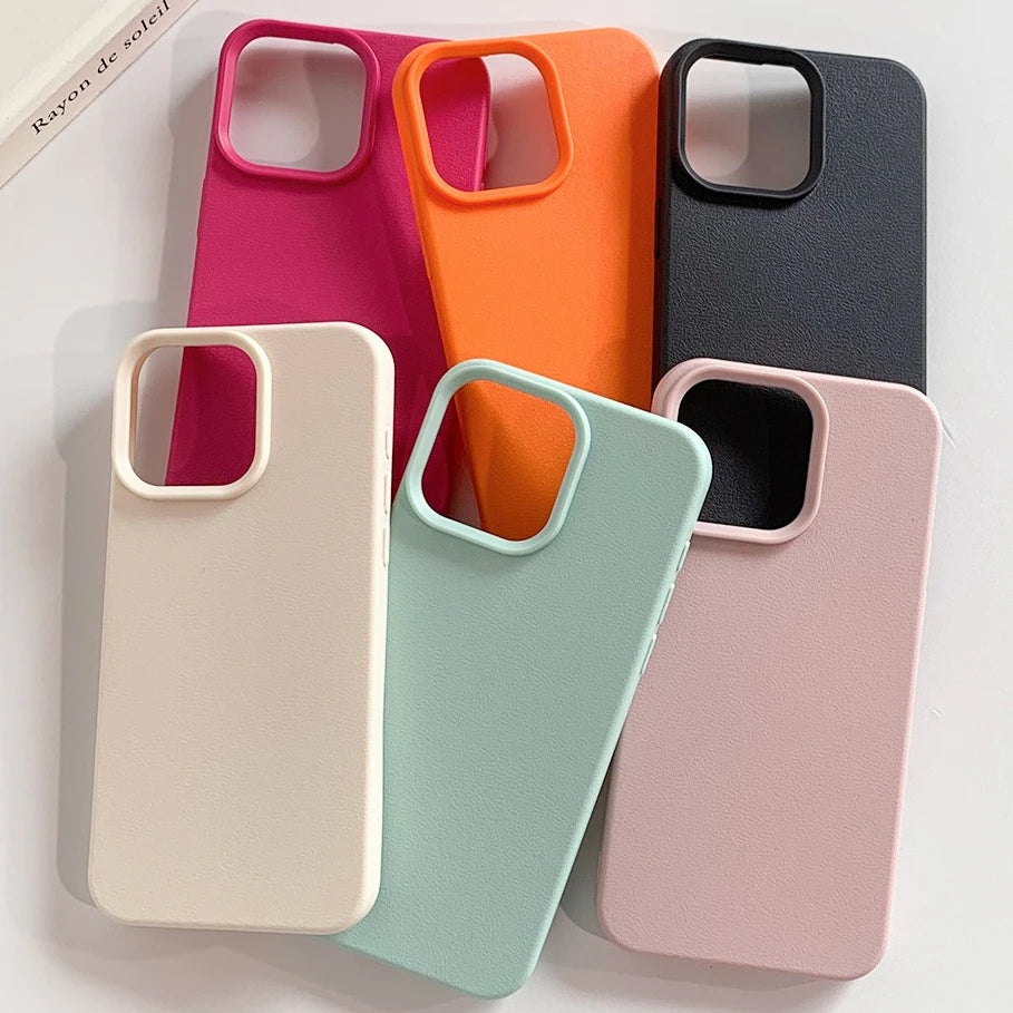 Luxury Soft Silicone Shockproof Phone Case for iPhone 11–17 Series | Anti-Scratch TPU Cover