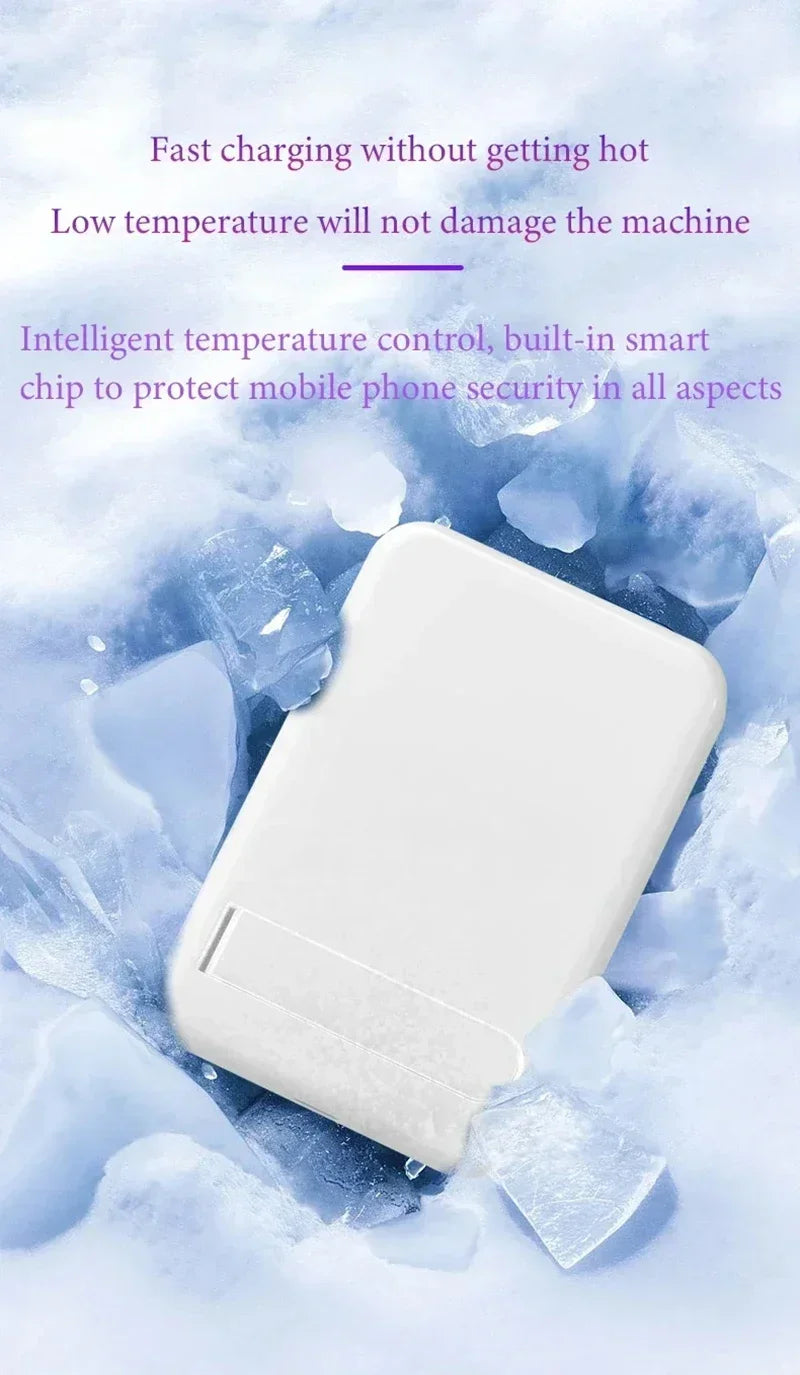 Magnetic Fast Wireless Power Bank — Portable Phone Charging with Stand (50,000mAh)