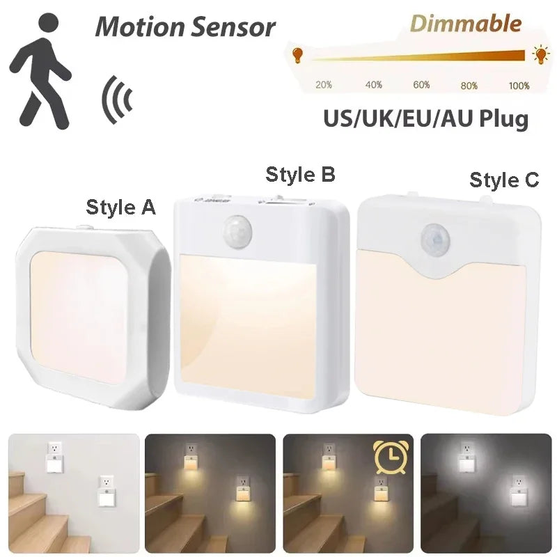 Motion Sensor Night Light — Wireless Plug-In LED for Hallway & Bedroom