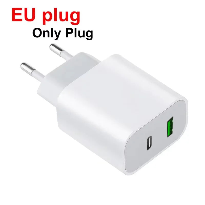 PD Charger 40W Fast Charging USB C Charger For iPhone 15 14 13 Pro Max Mini X XS Quick Charge Type C Phone Charger Power Adapter