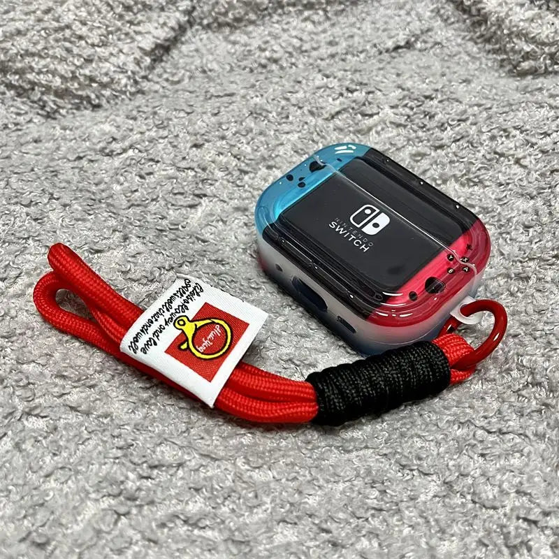 Switch Game Console Style AirPods Protective Case with Keychain – For AirPods Pro 2 / AirPods 1 2 3 4