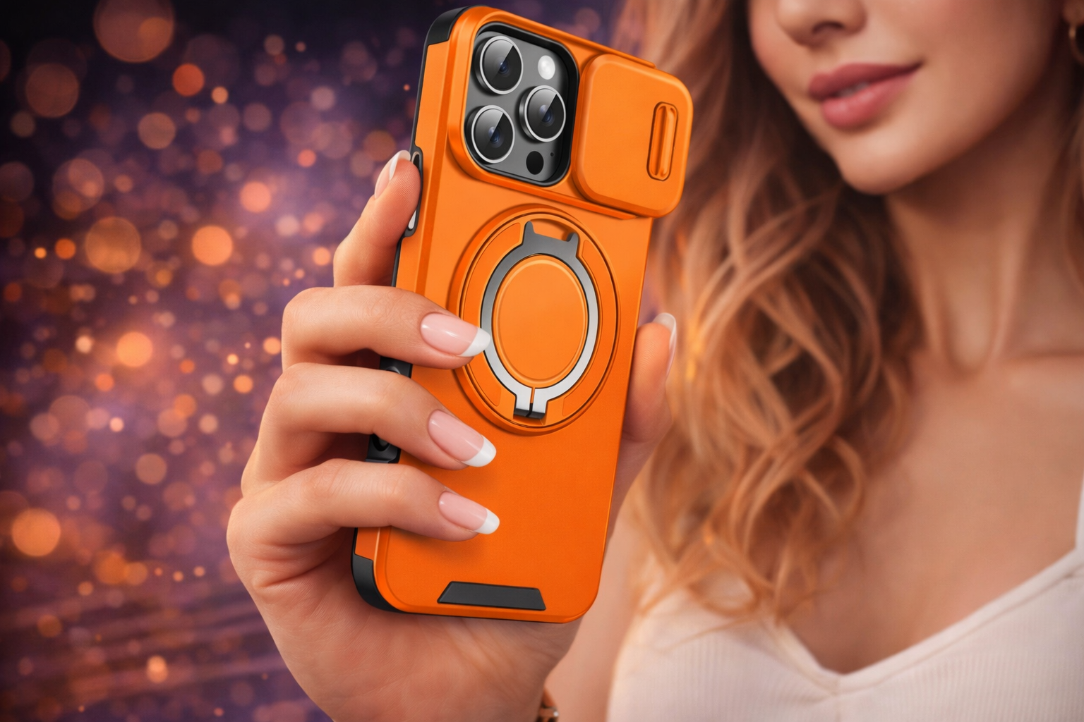 Rugged Magnetic Ring Stand Case for iPhone (MagSafe Compatible | Heavy-Duty Protection