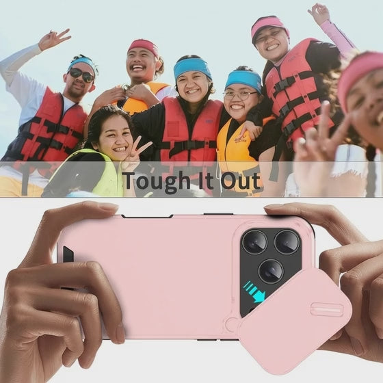 Shockproof Slide Camera Case for iPhone 17 / 17 Pro / 17 Pro Max – Anti-Collision Protection