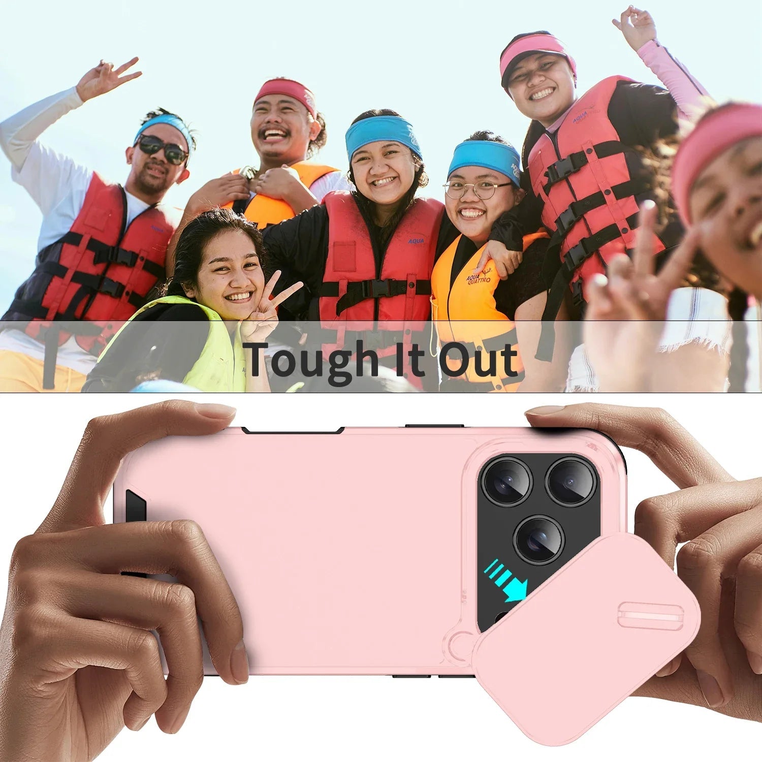 Shockproof Slide Camera Case for iPhone 17 / 17 Pro / 17 Pro Max – Anti-Collision Protection