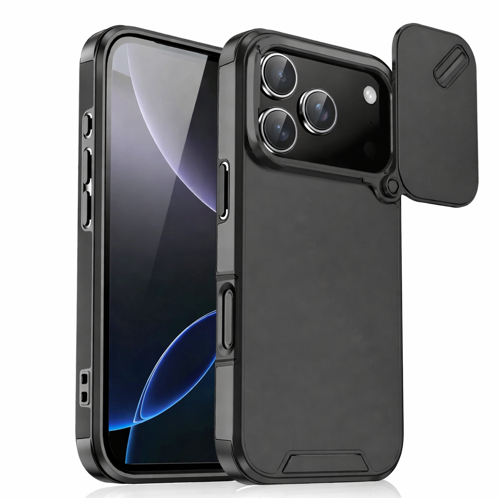 Shockproof Slide Camera Case for iPhone 17 / 17 Pro / 17 Pro Max – Anti-Collision Protection