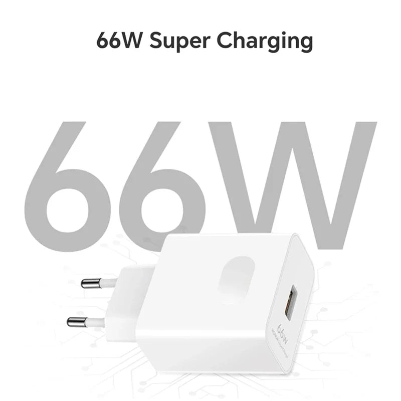 6A 66W Super Fast Charger Type-C Cable – EU Plug