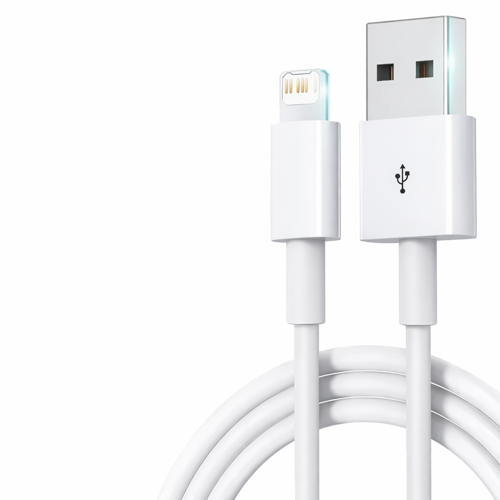 USB-A to Lightning Charging Cable – Durable & Reliable