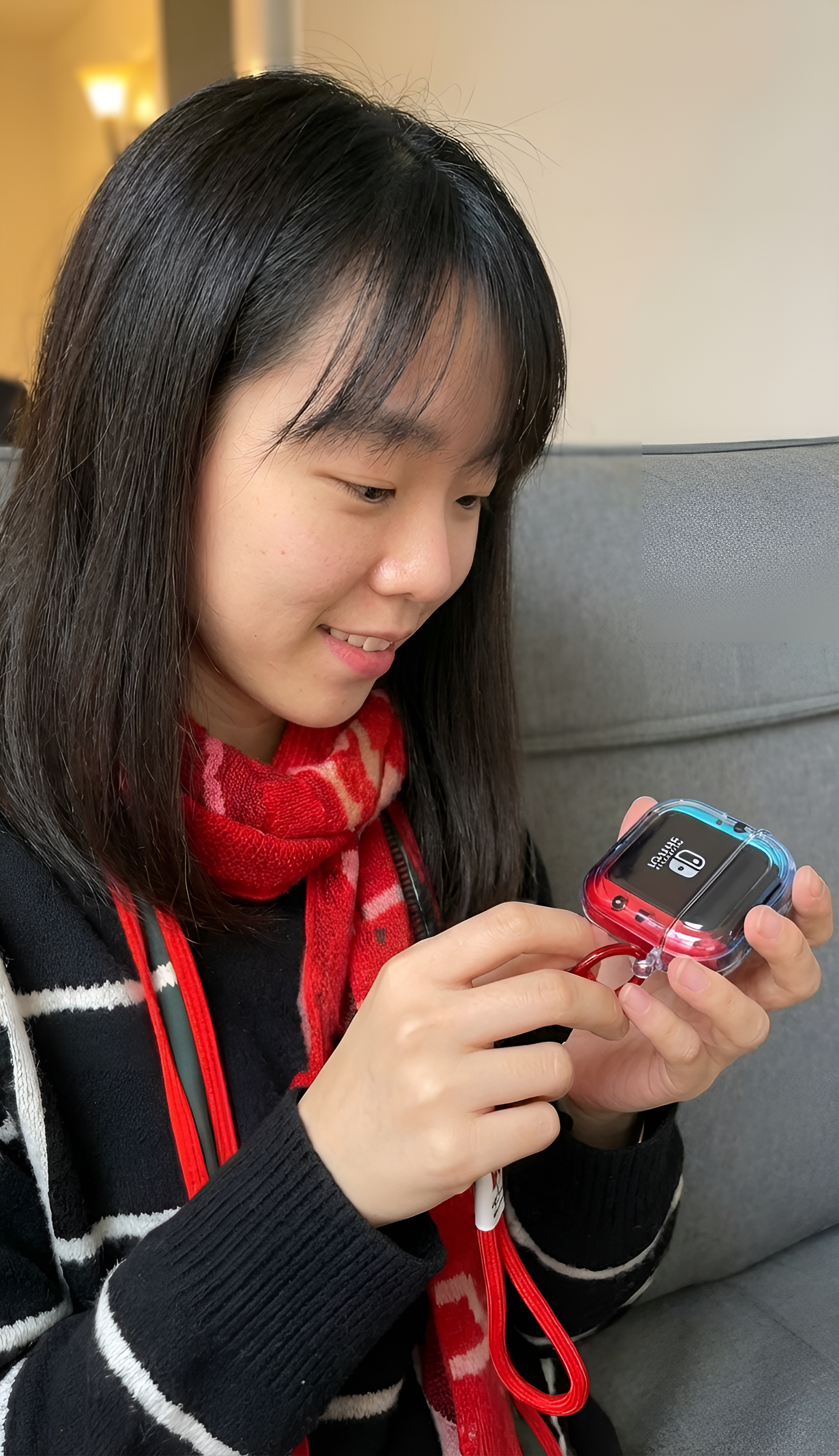 Switch Game Console Style AirPods Protective Case with Keychain – For AirPods Pro 2 / AirPods 1 2 3 4